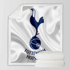 Premier League Soccer Club Tottenham Logo Sherpa Fleece Blanket