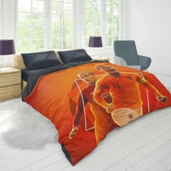 Professional Dutch Footballer Virgil van Dijk Duvet Cover 1