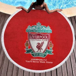 Professional England Soccer Club Liverpool FC Round Beach Towel 1