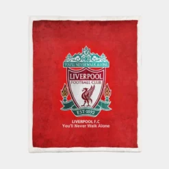 Professional England Soccer Club Liverpool FC Sherpa Fleece Blanket 1