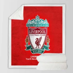 Professional England Soccer Club Liverpool FC Sherpa Fleece Blanket