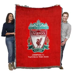 Professional England Soccer Club Liverpool FC Woven Blanket