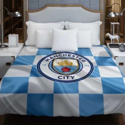 Professional English Football Club Manchester City Logo Duvet Cover