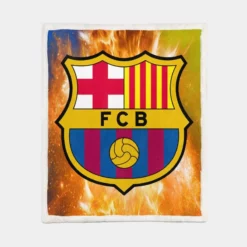 Professional Football Club FC Barcelona Sherpa Fleece Blanket 1