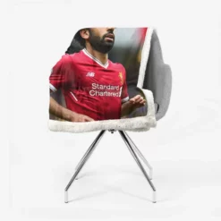 Professional Football Player Mohamed Salah Sherpa Fleece Blanket 2