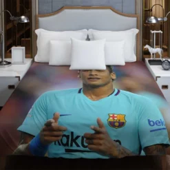 Professional Footballer Player Neymar Duvet Cover