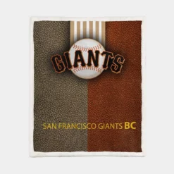 Professional MLB Club San Francisco Giants Sherpa Fleece Blanket 1