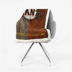 Professional MLB Club San Francisco Giants Sherpa Fleece Blanket 2