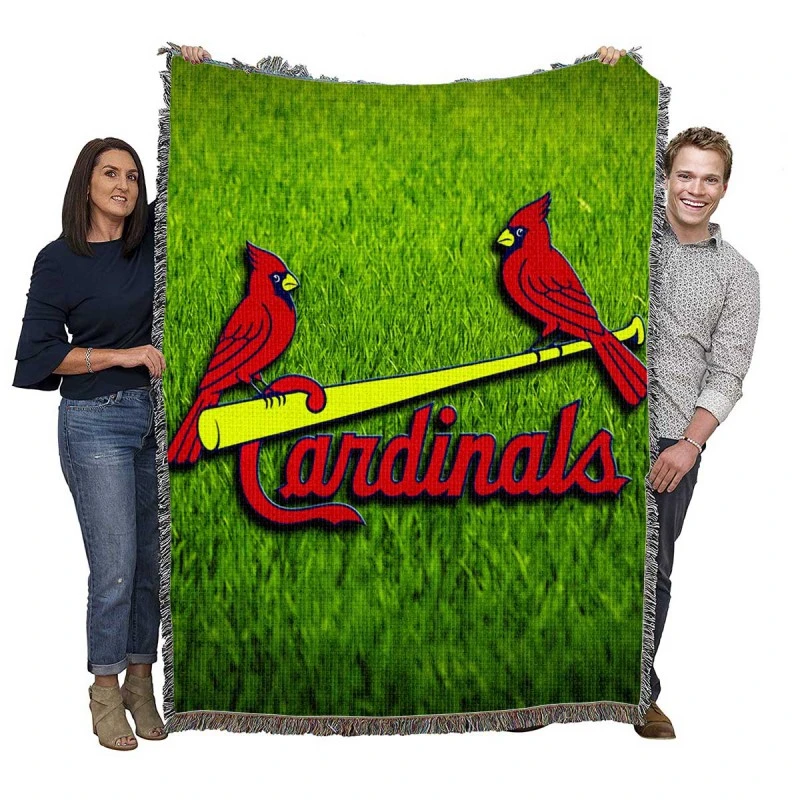 Professional MLB Team St Louis Cardinals Woven Blanket