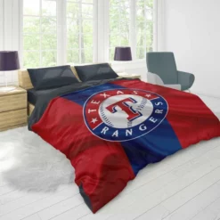 Professional MLB Texas Rangers Logo Duvet Cover 1