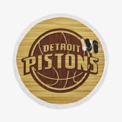 Professional NBA Basketball Club Detroit Pistons Round Beach Towel