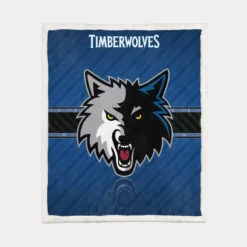 Professional NBA Basketball Club Minnesota Timberwolves Sherpa Fleece Blanket 1