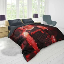 Professional NBA Basketball Player Damian Lillard Duvet Cover 1