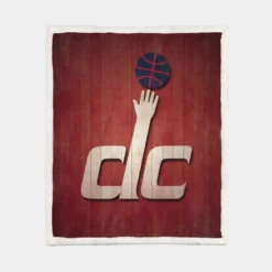 Professional NBA Club Washington Wizards Sherpa Fleece Blanket 1
