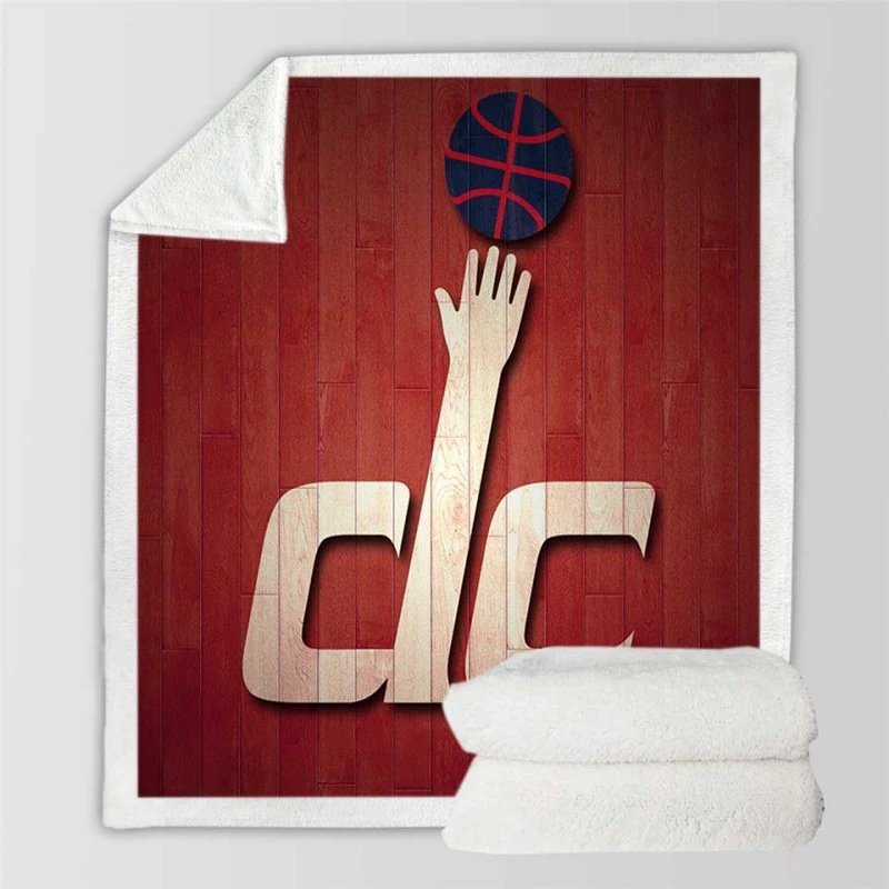 Professional NBA Club Washington Wizards Sherpa Fleece Blanket