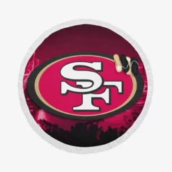 Professional NFL Club San Francisco 49ers Round Beach Towel