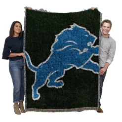 Professional NFL Team Detroit Lions Woven Blanket