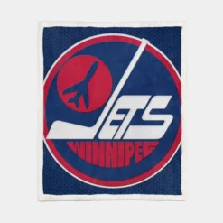 Professional NHL Hockey Player Winnipeg Jets Sherpa Fleece Blanket 1