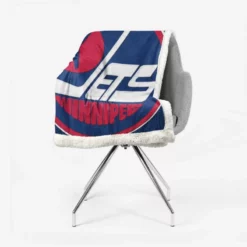 Professional NHL Hockey Player Winnipeg Jets Sherpa Fleece Blanket 2