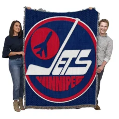 Professional NHL Hockey Player Winnipeg Jets Woven Blanket