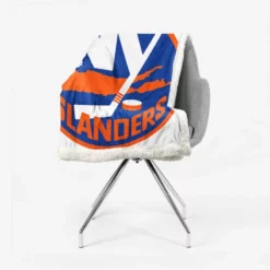 Professional NHL Hockey Team New York Islanders Sherpa Fleece Blanket 2