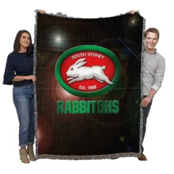 Professional Rugby Club South Sydney Rabbitohs Woven Blanket