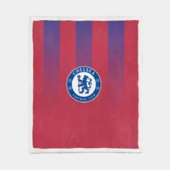 Professional Soccer Club Chelsea FC Sherpa Fleece Blanket 1