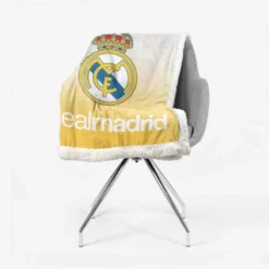 Professional Soccer Club Real Madrid Logo Sherpa Fleece Blanket 2