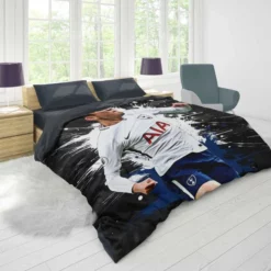 Professional Soccer Player Son Heung Min Duvet Cover 1