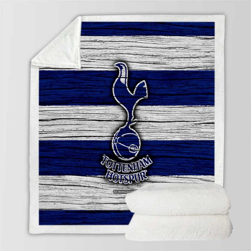 Professional Tottenham Club Logo Sherpa Fleece Blanket