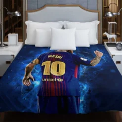 Promising Barca Footballer Player Lionel Messi Duvet Cover