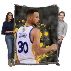 Promising NBA Stephen Curry Woven Blanket