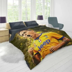 Prompt Juve Footballer Player Paulo Dybala Duvet Cover 1