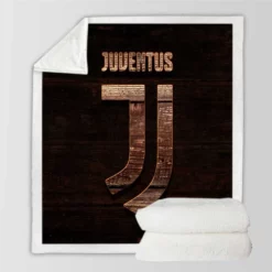 Proud Italian Soccer Club Juventus Logo Sherpa Fleece Blanket