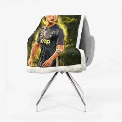 Quick Juve sports Player Paulo Dybala Sherpa Fleece Blanket 2