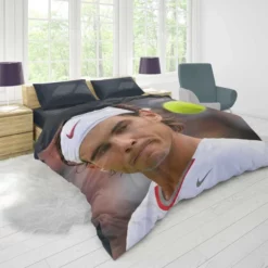 Rafael Nadal Inspirational Tennis Player Duvet Cover 1