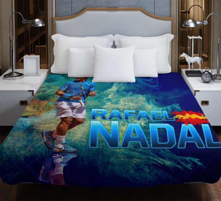 Rafael Nadal Outstanding Tennis Duvet Cover