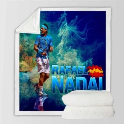 Rafael Nadal Outstanding Tennis Sherpa Fleece Blanket