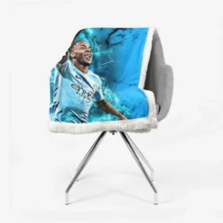 Raheem Sterling Passionate Football Sherpa Fleece Blanket 2