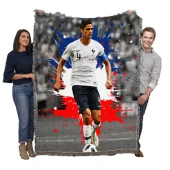 Raphael Varane  France Soccer Player Woven Blanket