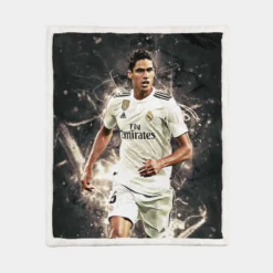 Raphael Varane Popular Soccer Player Sherpa Fleece Blanket 1