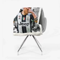 Ready Juve Footballer Player Paulo Dybala Sherpa Fleece Blanket 2