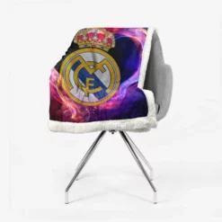 Real Madrid 5D Diamond Painting Logo Sherpa Fleece Blanket 2