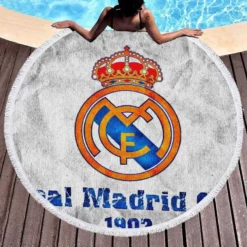 Real Madrid CF Champions League Round Beach Towel 1