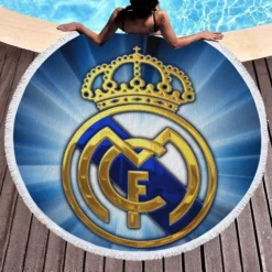 Real Madrid CF Club Round Beach Towel 1