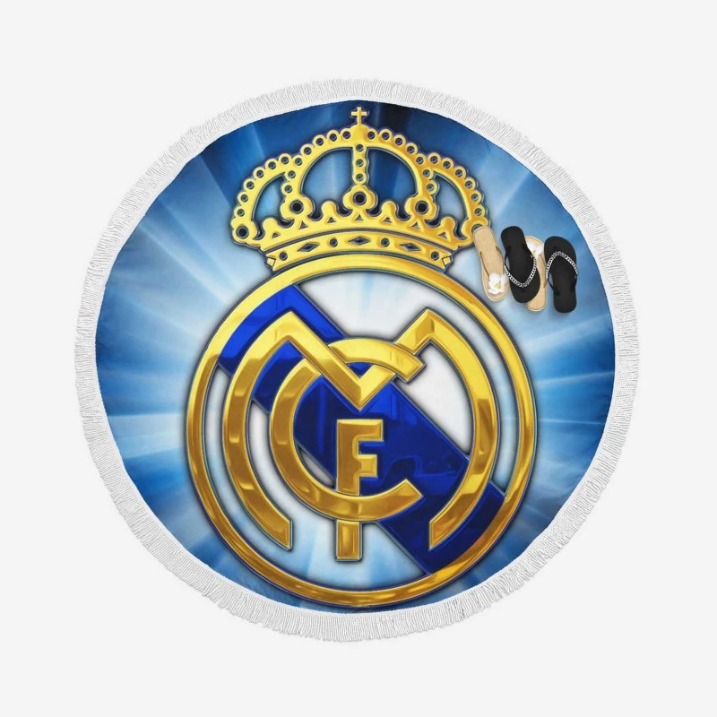Real Madrid CF Club Round Beach Towel