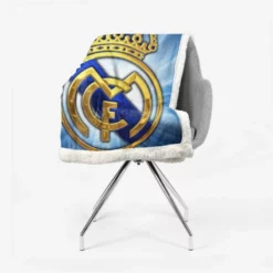 Real Madrid CF Club Sherpa Fleece Blanket 2