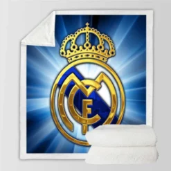 Real Madrid CF Club Sherpa Fleece Blanket