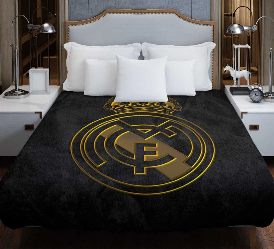 Real Madrid CF Copa del Rey Soccer Club Duvet Cover