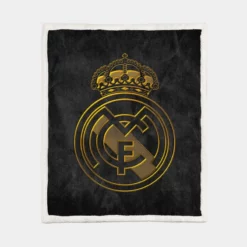 Real Madrid CF Copa del Rey Soccer Club Sherpa Fleece Blanket 1